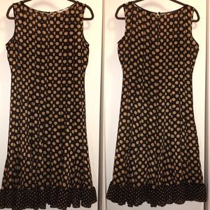 🚬 Polka Dot SANDRA DARREN Sleeveless Dress - 8